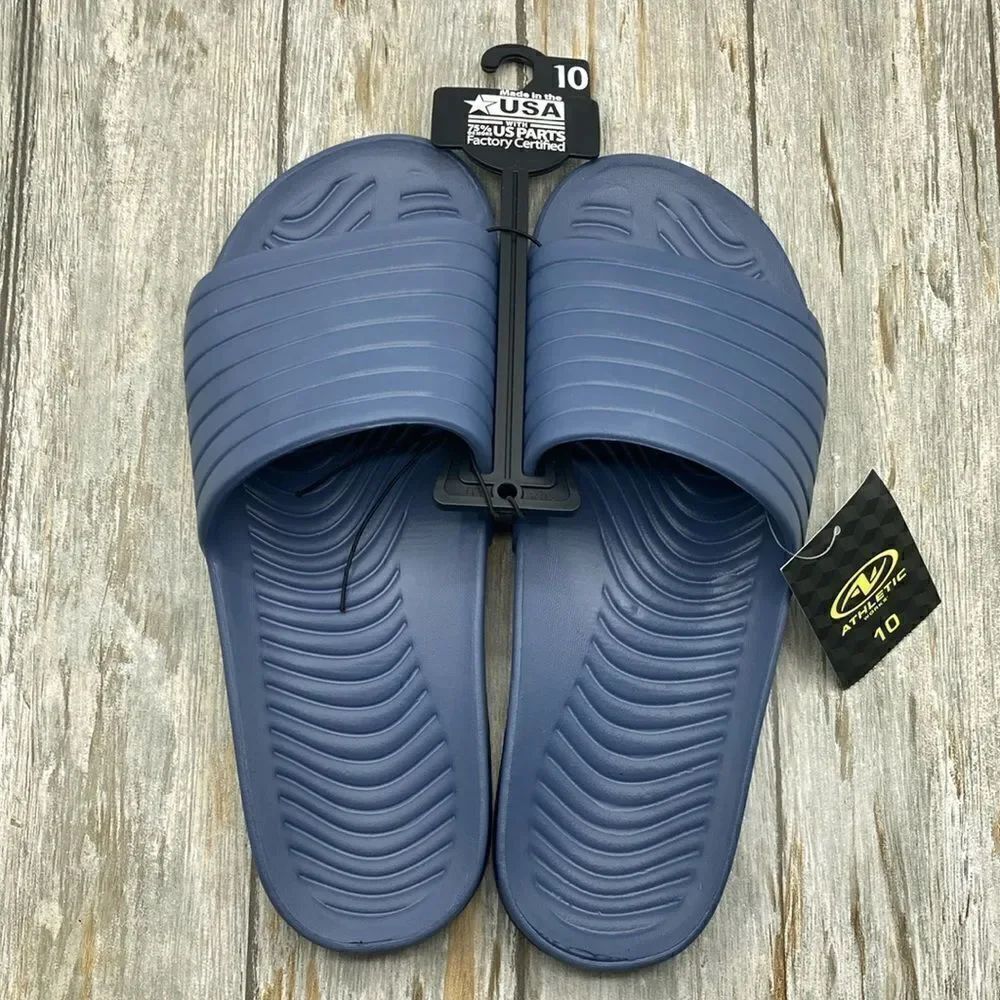 Men’s Comfy Tunnel Slide Sandals Shoes Size 10